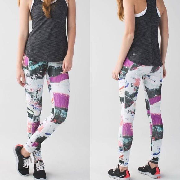 Lululemon Speed Tight III *All Full-On Pigment Wave Multi / Black / Regal Plum - Picture 9 of 9